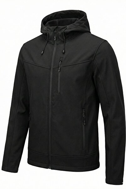 GENIUS STORE Men's Softshell Coat with Fleece Inside, Water and Wind Resistan...