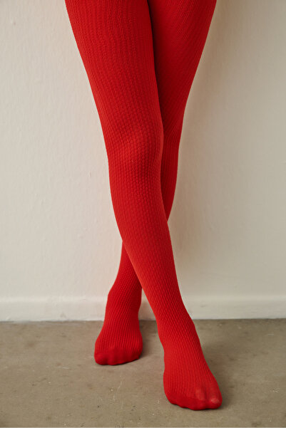 Penti Red Girl's Pretty 90 Denier Micro Pantyhose