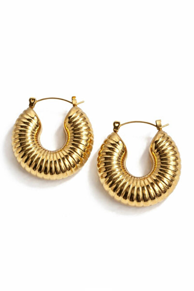 Leo'Stone أقراط نسائية من الفولاذ بتصميم حلزوني جريء من السلسلة الخاصة