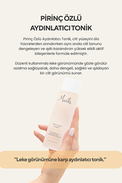 MAR'LE Pirinç Özlü Aydınlatıcı Tonik