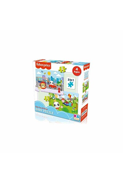 FISHER PRICE KS Games FP13407 Çocuk Puzzle City Fun & Picnic 2İn1