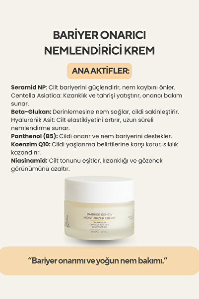 MAR'LE Bariyer Onarıcı Nemlendirici Krem