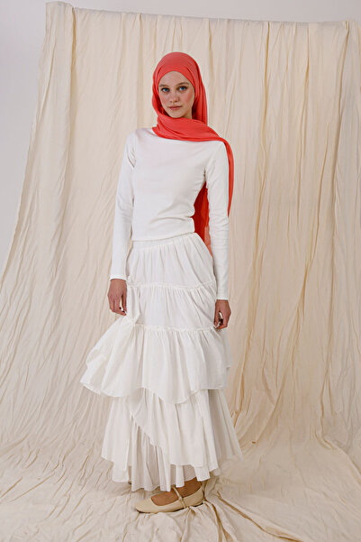 FENZA SCARF Salmon Color Bamboo Shawl