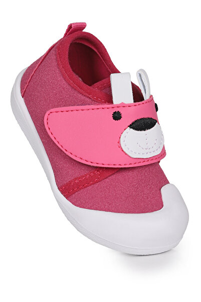 Kiko Kids Winni Cırtlı Kız Bebek İlk Adım Panduf Ayakkabı