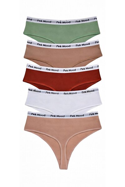 pink mood Памучни прашки с висока талия 5' Опаковка