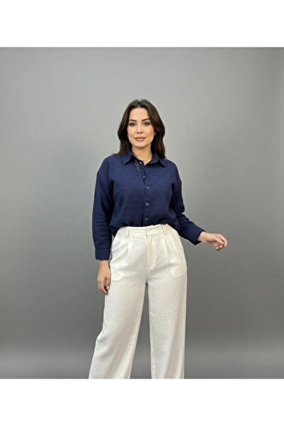 Mess Trend Tarzınla Fark Yarat Lacivert Gömlek