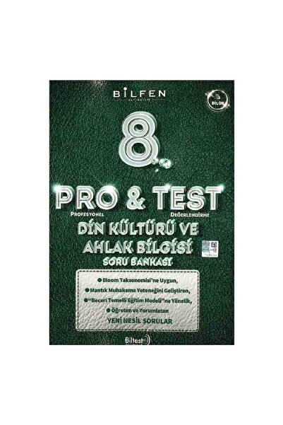 Bilfen Yayıncılık Bilfen 8. Sınıf Pro Test Din Kültürü ve Ahlak Bilgisi Soru ...