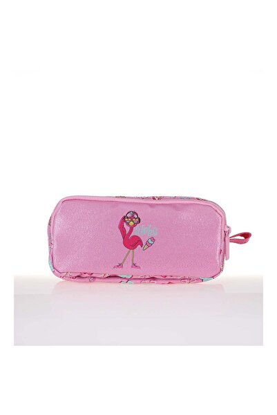KAUKKO Kids & Love Flamingo Aynalı Simli Kalem Kutusu 24x15x15 (l8066)
