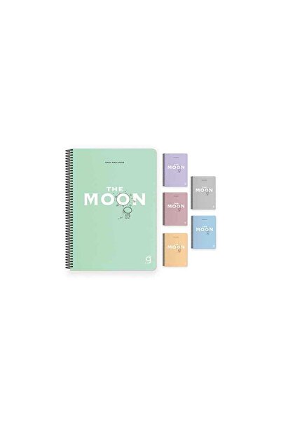 Gıpta 17X24Cm 80 Sheets Lined Moon Spiral Pp Cover Notebook 6959000