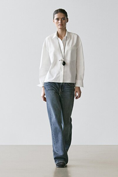 Massimo Dutti %100 pamuklu gömlek