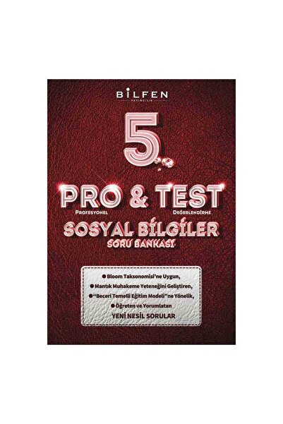 Bilfen Yayıncılık Bilfen 5. Sınıf Pro Test Sosyal Bilgiler Soru Bankası