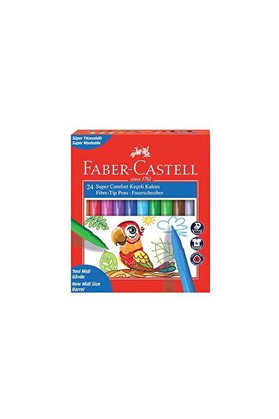 Faber Castell Faber Keçeli Kalem Super Comfort 24 Renk YENİ