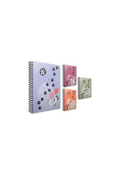 Gıpta A4 80 Yaprak Kareli Paw Spiralli Pp Kapak Defter 7072000