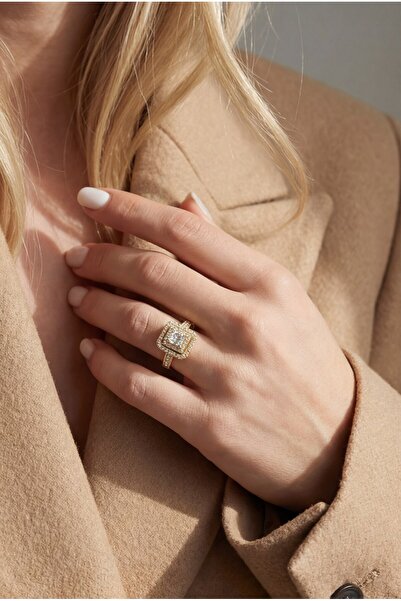 FerizZ Baguette Zircon Stone Women's Ring Yzk-2023