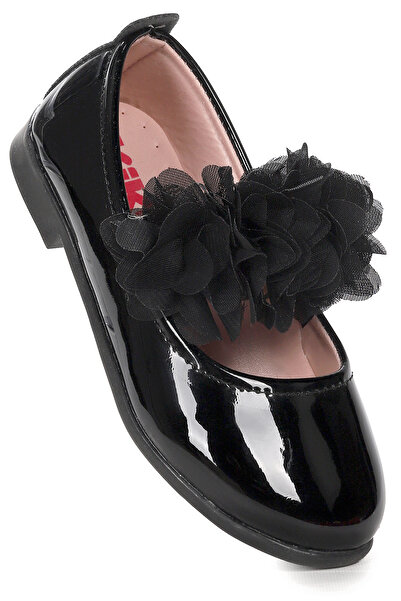 Kiko Kids Flovers Rugan Kız Çocuk Babet Ayakkabı