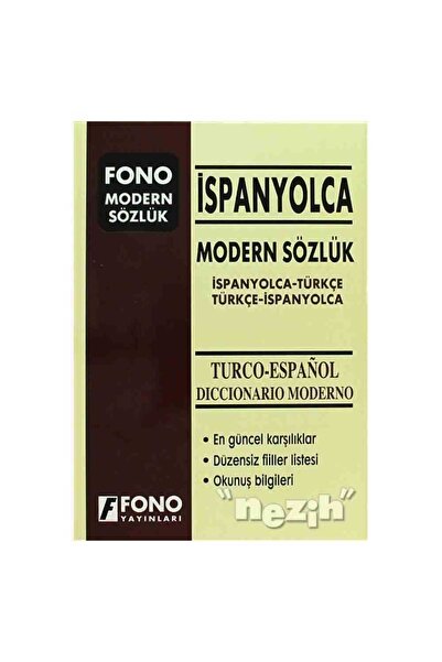 Fono Yayınları Modern Spanish Dictionary (Spanish-Turkish - Turkish-Spanish)