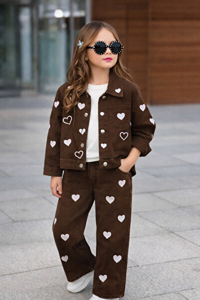 harby kids Σετ Με σχέδιο τεμαχίων για κορίτσια 3-10 ετών - Μαύρη Καρδιά - Συν...