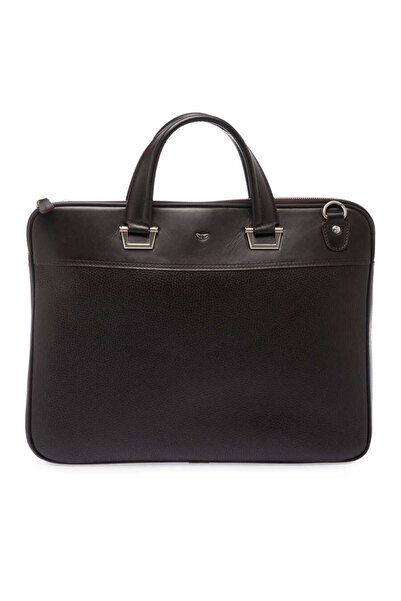 Tergan Brown Genuine Leather Men's Briefcase - S1Ev00021252-W14