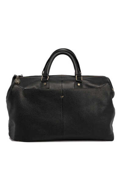 Tergan Siyah Hakiki Deri Unisex Seyahat Çantası - S1SC00021264-A41