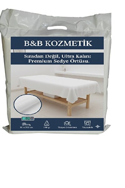 BB KOZMETİK Sedye Örtüsü(80X200) KALIN YIKANABİLİR LASTİKSİZ 10 Adet
