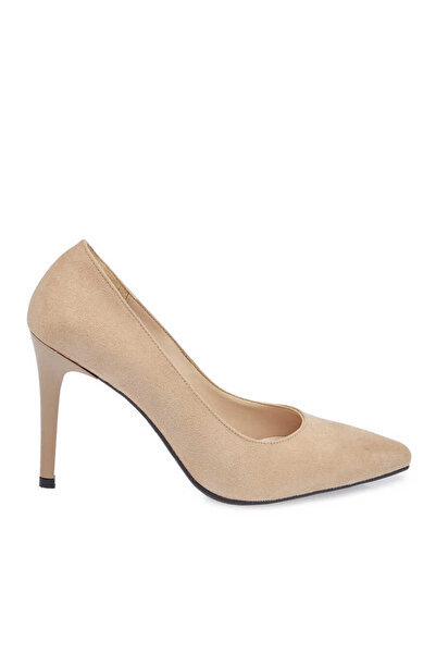 Tergan Bej Vegan Kadın Stiletto - K23S1AY66968-R73