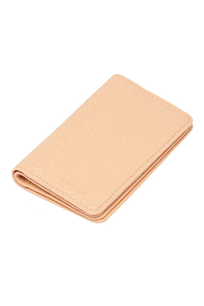 Tergan Нюдовий шкіряний унісекс-гаманець для кредитних карток - S1KK00001601-T6A