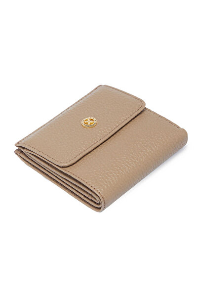 Tergan Beige Genuine Leather Women's Wallet - S1Cb00005627-S95