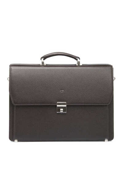 Tergan Brown Genuine Leather Men's Briefcase - S1Ev00022380-A42