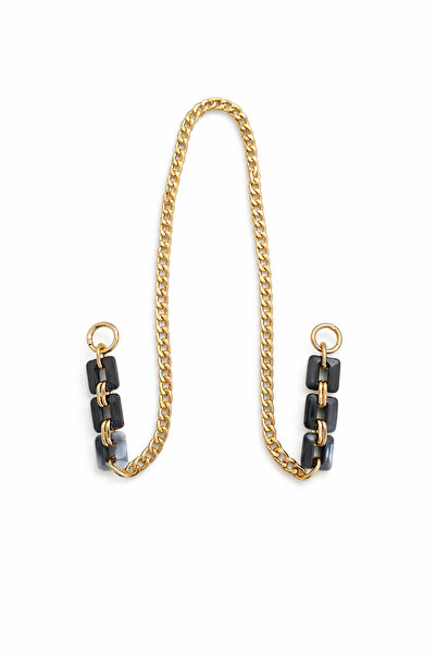 Nildenhobim سلسلة حقائب من الأكريليك موديل ذهبي اللون لحقائب اليد المحبوكة وا...