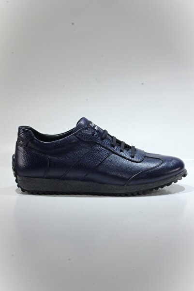 Yeşildaş Men's 100% Genuine Leather Rubber Sole Lace-Up Sports Shoes