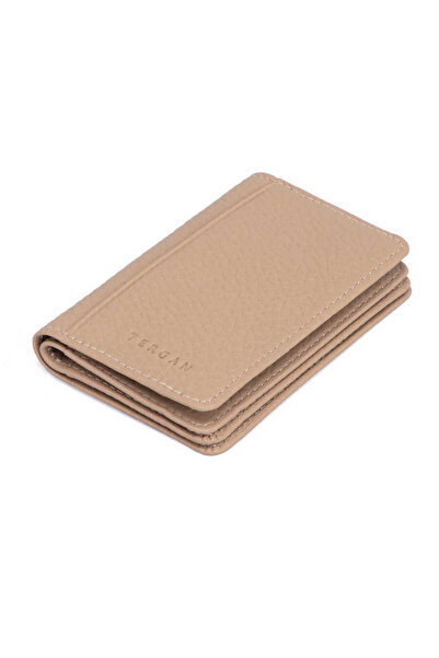 Tergan Suport pentru carduri de credit unisex din piele naturală pudră - S1KK...