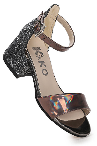 Kiko Kids Sheila Ayna Çam Günlük Kız Çocuk 3 Cm Topuklu Sandalet Abiye Ayakkabı