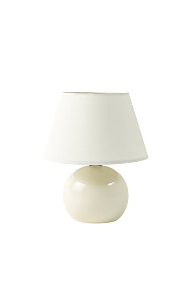 HOMİNG Homing Carpi Küre Metal Krem Kumaş Abajur 241791