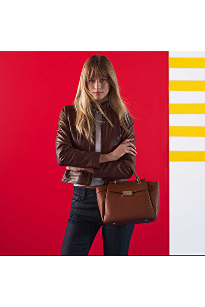 Tergan Taba Hakiki Deri Kadın Omuz Çantası - S25Y1BC80384-U5G