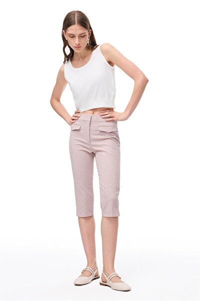 Perspective بلوزة تريكو ضيقة من إكرو سليم فيت