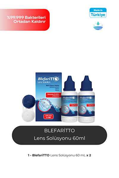 BLEFARİTTO Lens Solüsyonu 60 ml 2 Adet