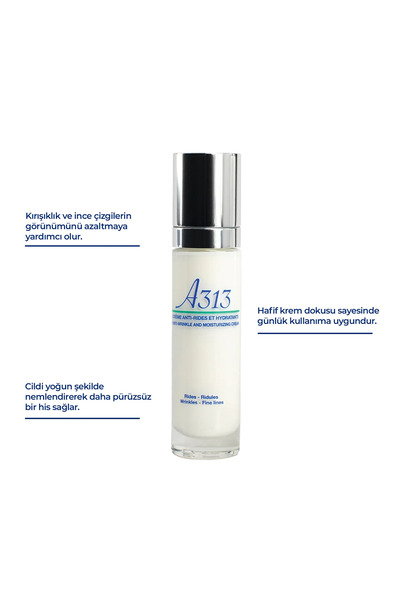 A313 Kırışıklık Karşıtı Nemlendirici Yüz Kremi 50 ml