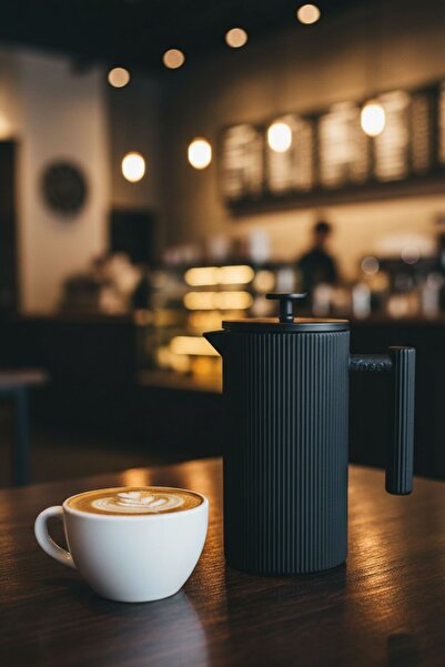 Bambum Linden - Döküm Demlik French Press 800 ml Siyah