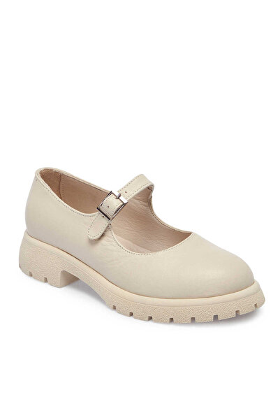 Tergan Bej Hakiki Deri Kadın Babet - K25I1AY67825-A25