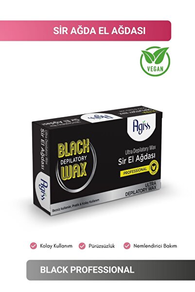 AGISS Kalıp Sir Ağda Black Siyah 500 Gr