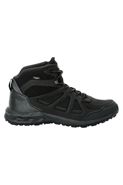Jack Wolfskin Woodland 2 Texapore Mid M Erkek Siyah Outdoor Bot 4051261_6000