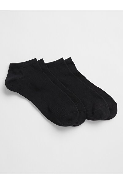 GAP Kadın Siyah GapFit Ankle 2'li Çorap Seti