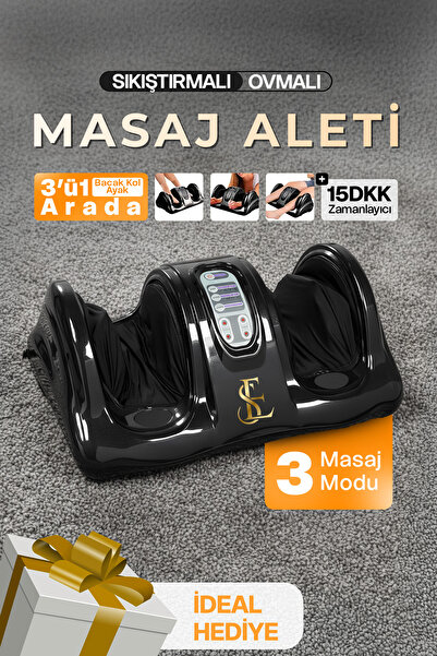 Mega Plus Bacak Ayak Kol Derin Yoğurma Hava Sıkıştırmalı Ovmalı Masaj Ayak Ma...