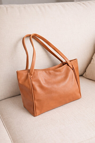 MILANOFOX حقيبة كتف نسائية كاجوال كبيرة الحجم مبطنة بسحاب من الجلد الناعم بال...