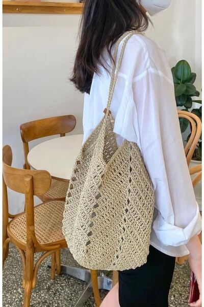 Rabika Lale Model Hasır Çanta