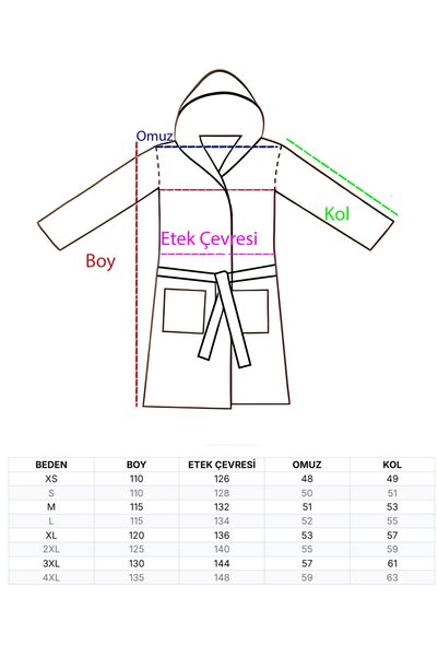 Touch Hooded Bathrobe Organic 100% Cotton (SLIPPERS GIFTED)