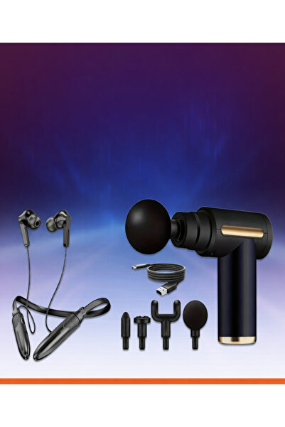 SP Comfort Package | Massage Gun with Multiple Heads + Bluetooth Neck Gadgets