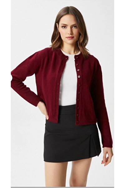 Ugdelia  Kadın Bisiklet Yaka Basic Triko Hırka