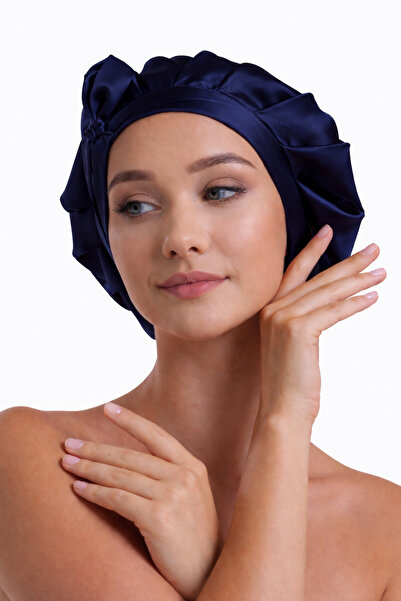 silkwormlife 100% Pure Silk, Long Lace-Up Luxury Night Care Bonnet