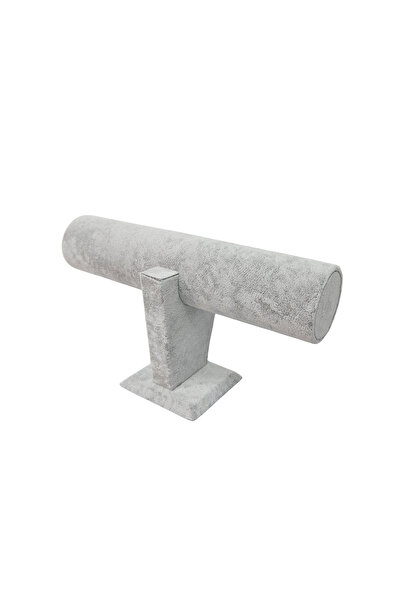 ÖZER KUTU Tekli Süet Bay&bayan Bileklik,saat Ve Kelepçe Standı (gri)